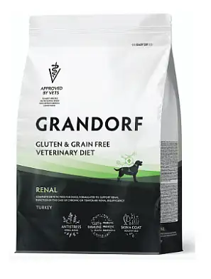 Grandorf Veterinary Diet Dog Renal полнорационный диетический корм для собак, для поддержания функций почек при ХБН срок годности до 07.11.26