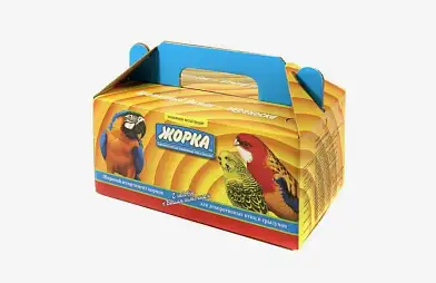 Жорка переноска малая картонная для мелких животных с ручкой